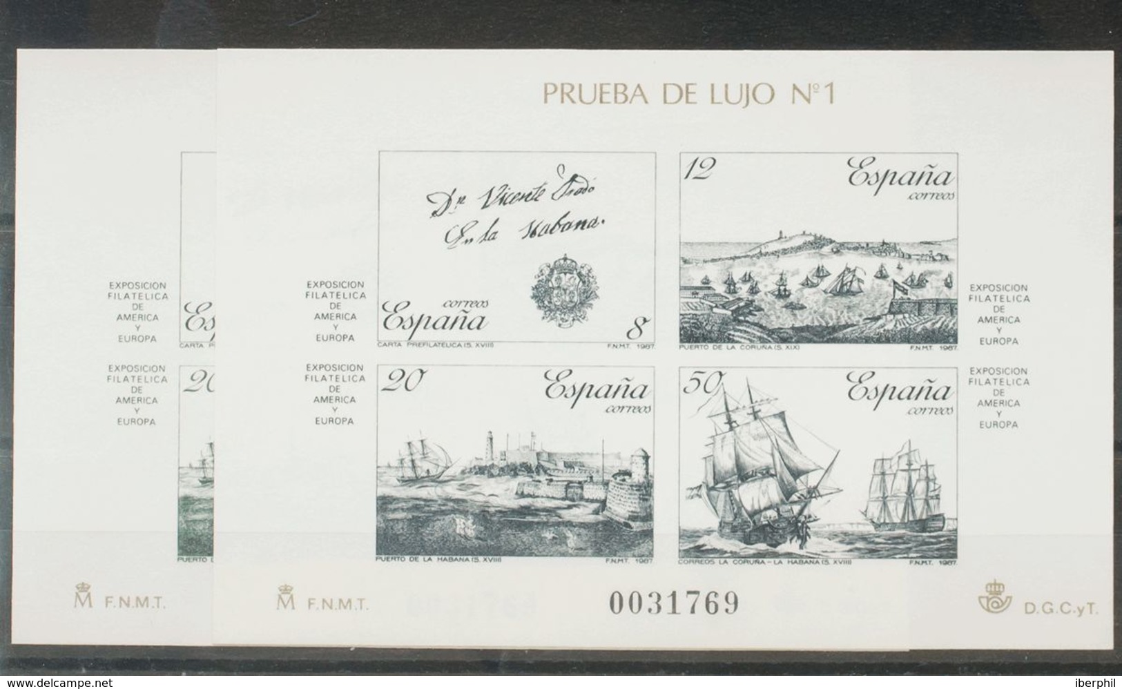 **12/13P. 1897. Pruebas De Lujo. ESPAMER 87. MAGNIFICAS. Edifil 2020: 40 Euros - Altri & Non Classificati