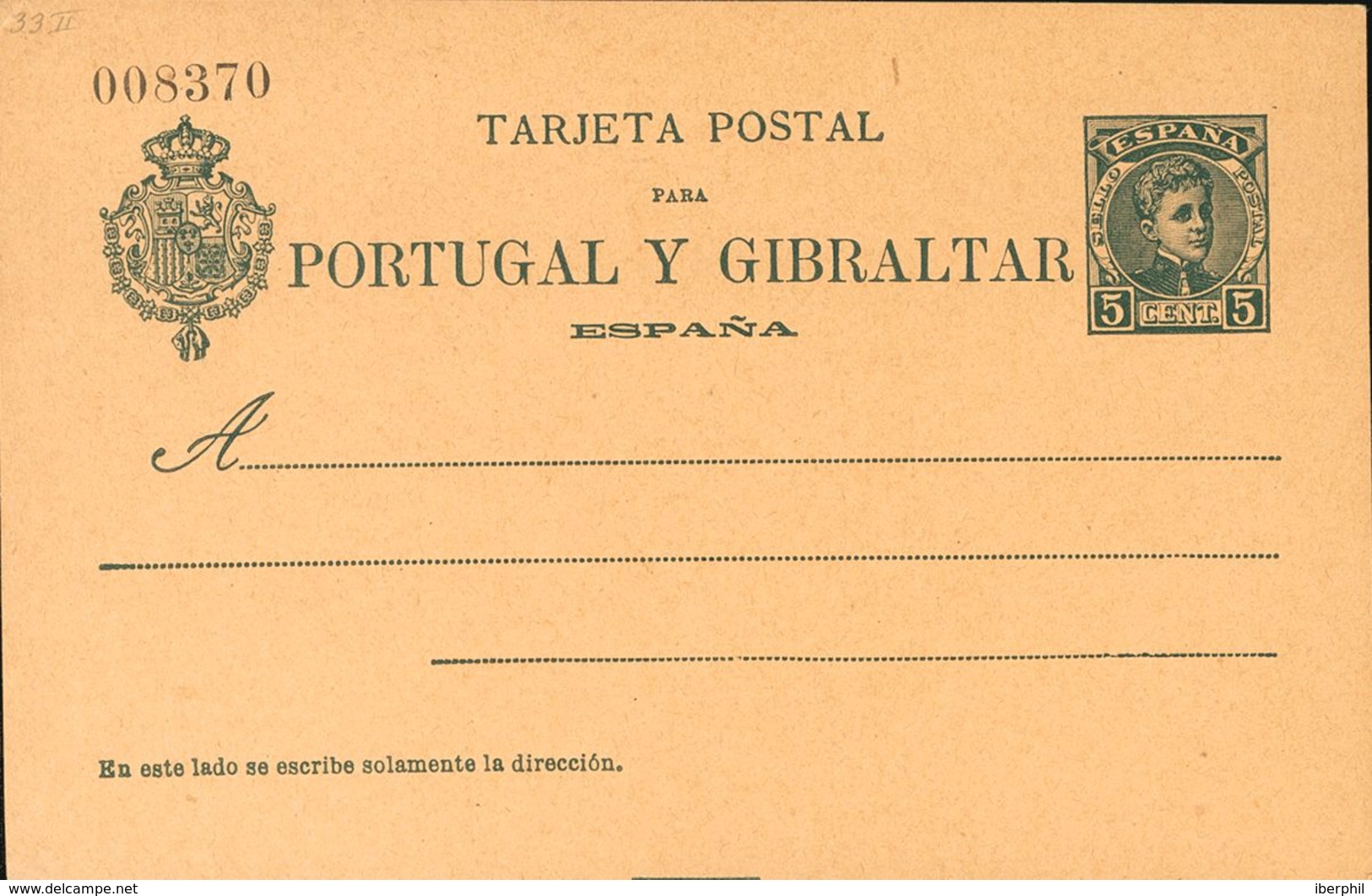 (*)EP43. 1903. 5 Cts Verde Azulado Sobre Tarjeta Entero Postal. MAGNIFICA. Edifil 2019: 45 Euros - Altri & Non Classificati