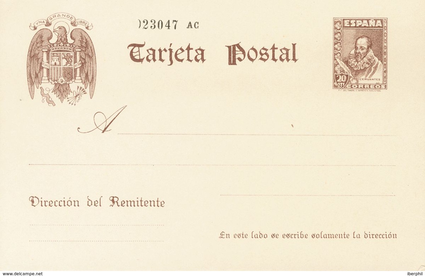 (*)EP83. 1938. 20 Cts Castaño Sobre Tarjeta Entero Postal. MAGNIFICA. Edifil 2020: 112 Euros - Autres & Non Classés