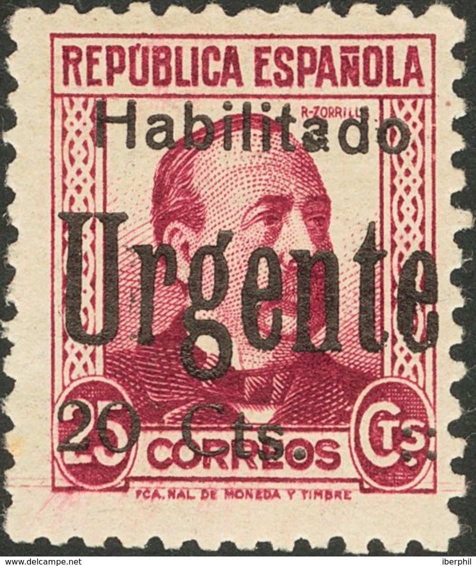 *4. 1937. 20 Cts Sobre 25 Cts Carmín. MAGNIFICO. Edifil 2017: 45 Euros - Emisiones Nacionalistas