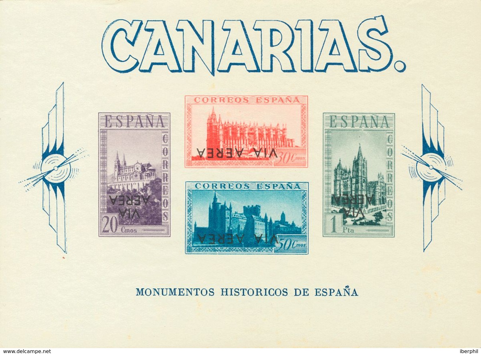 (*)62hi. 1939. Hoja Bloque. SOBRECARGA INVERTIDA. MAGNIFICA Y RARA. Edifil 2018: 285 Euros - Autres & Non Classés