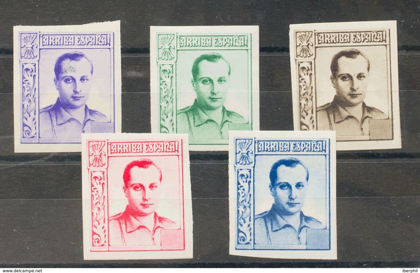 **/*NE14/18efs. 1937. Serie Completa (el Valor Violeta Con Adherencias). Variedad VALOR OMITIDO (sin Dentar). MAGNIFICA  - Autres & Non Classés