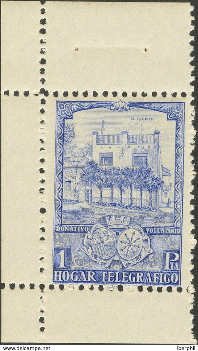 **12eca(4). 1934. 1 Pts Ultramar, Borde De Hoja Superior, Inferior Y A La Izquierda (este Sello Procede De Una Minihoja  - Sonstige & Ohne Zuordnung