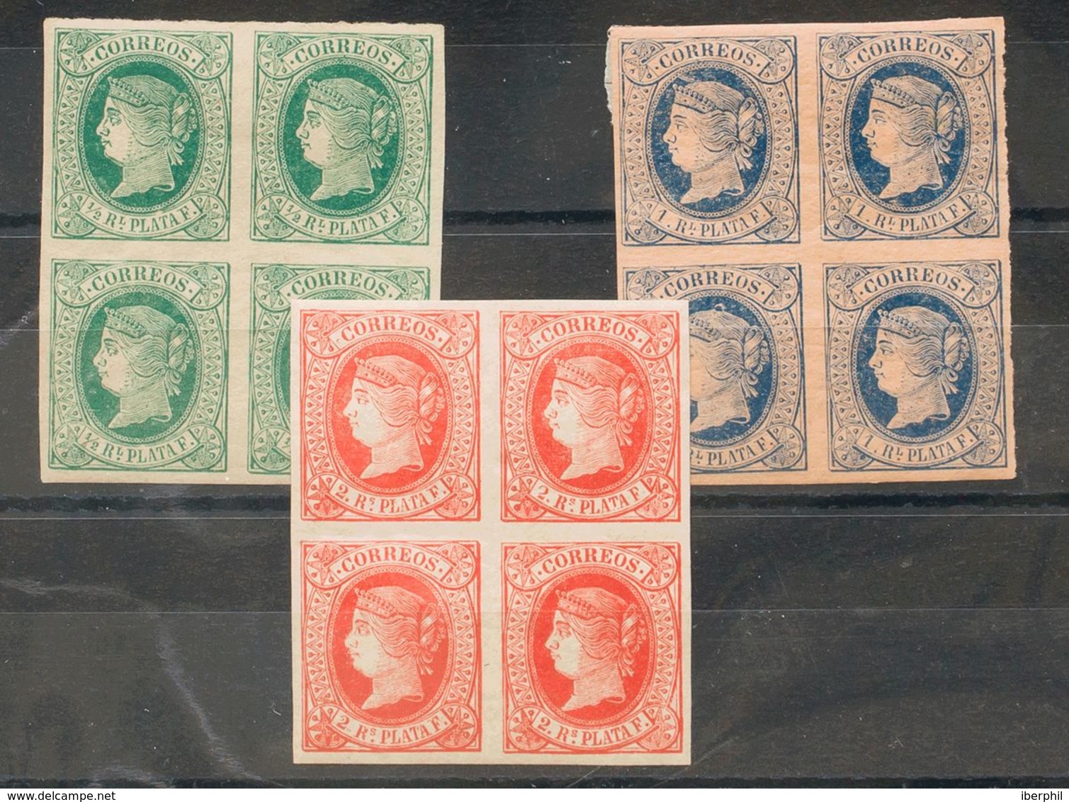 **/*10/12(4). 1864. Serie Completa, Bloque De Cuatro. MAGNIFICA. Edifil 2020: +164 Euros - Altri & Non Classificati