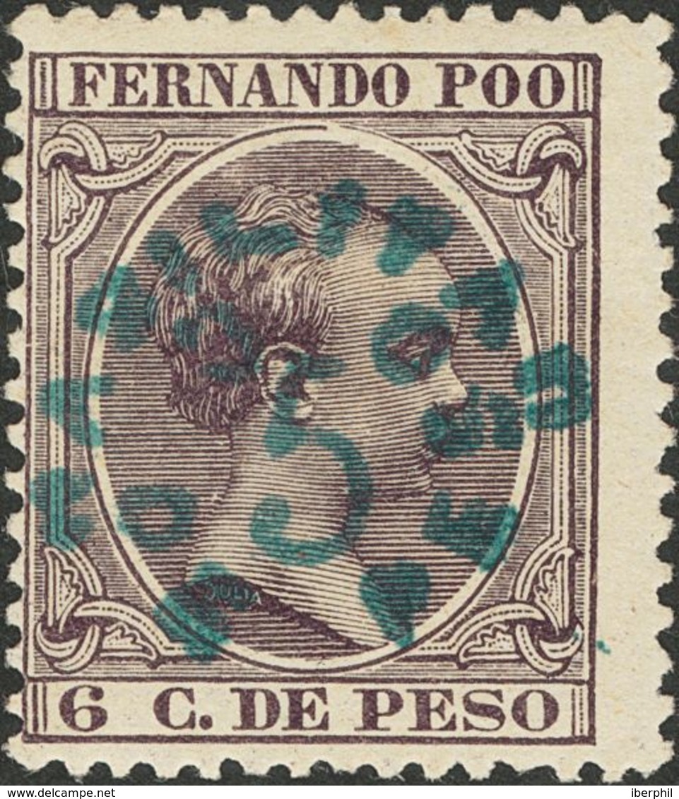 *33. 1896. 5 Ctvos Sobre 6 Ctvos Violeta. MAGNIFICO. Edifil 2020: 220 Euros - Autres & Non Classés