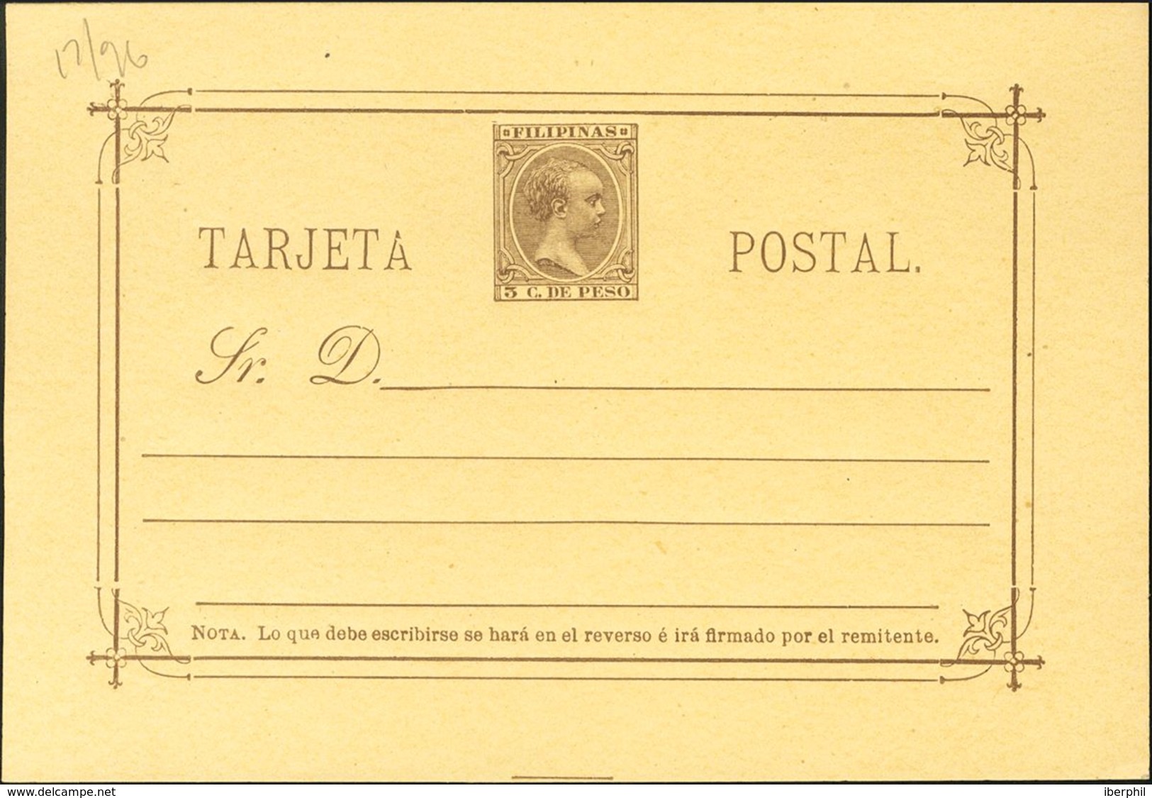 (*)EP10/11. 1896. 2 Ctvos Azul Y 3 Ctvos Castaño Sobre Tarjetas Entero Postales. MAGNIFICAS. Edifil 2020: 117 Euros - Autres & Non Classés