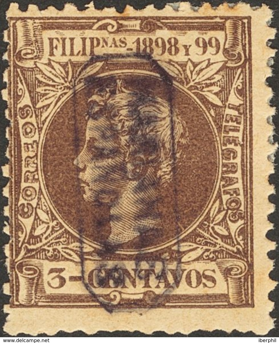 *2. 1899. 3 Ctvos Castaño. MAGNIFICO Y RARO. Cert. COMEX. Edifil 2020: 700 Euros - Mariannes