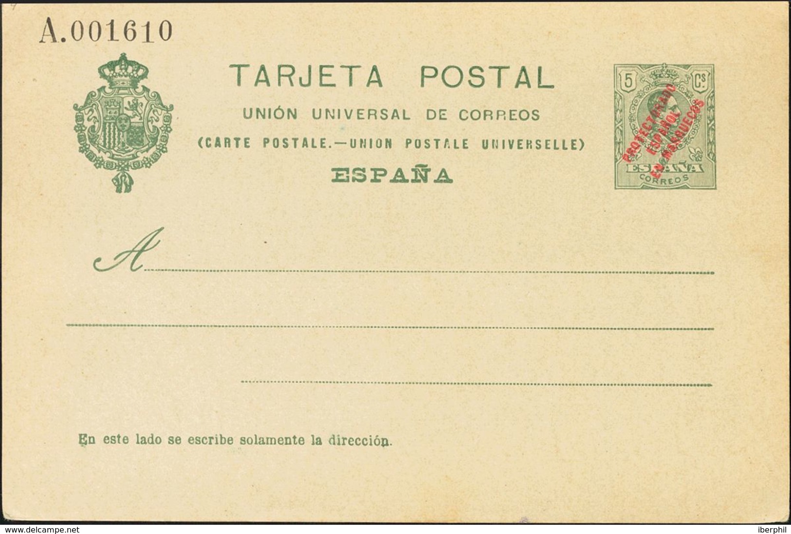 (*)EP9. 1915. 5 Cts Verde Sobre Tarjeta Entero Postal. MAGNIFICA. Edifil 2019: 162 Euros - Autres & Non Classés