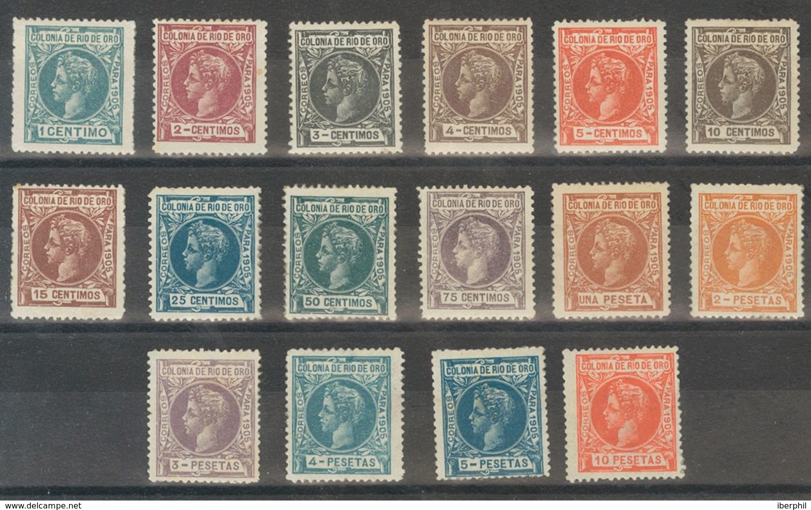 *1/16. 1905. Serie Completa. MAGNIFICA Y RARA. Edifil 2020: 1.200 Euros - Autres & Non Classés