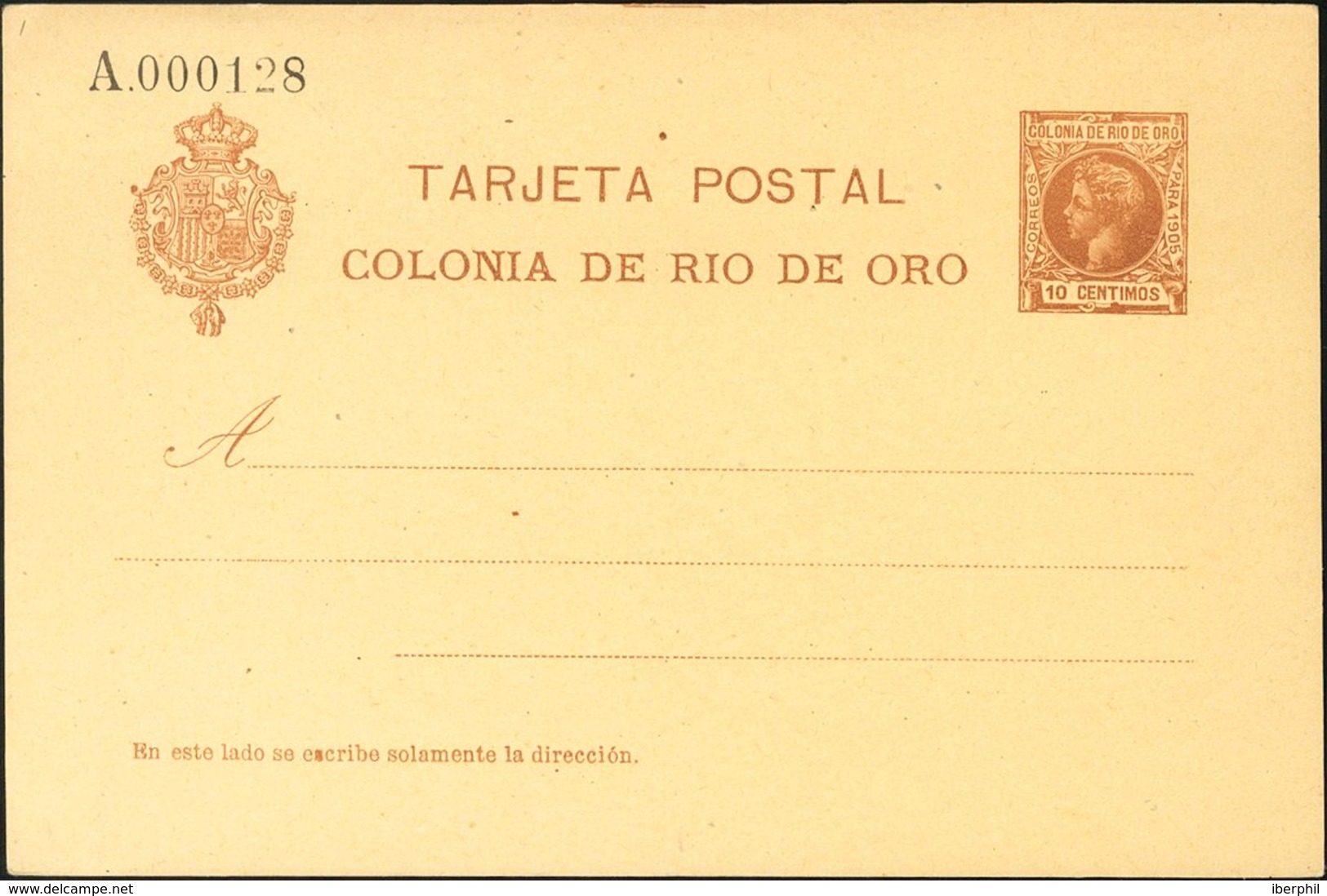 (*)EP1. 1905. 10 Cts Castaño Claro Sobre Tarjeta Entero Postal. MAGNIFICA. Edifil 2020: 190 Euros - Autres & Non Classés