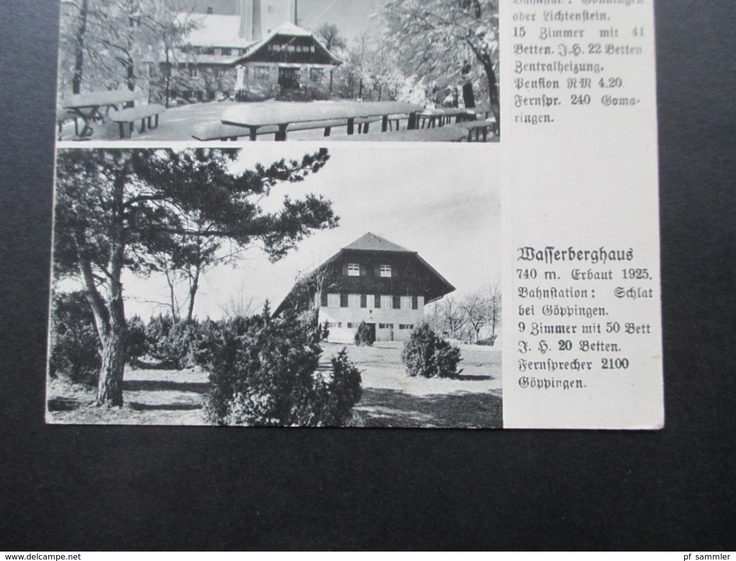 AK 1930er Mehrbildkarte Nägelehaus, Roßbergturm Und Wasserberghaus Werde Mitglied Im Schwäb. Albverein Gegründet 1888 - Balingen