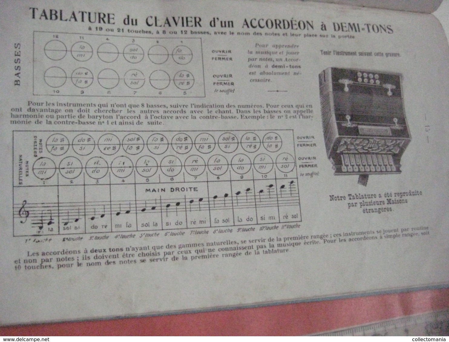 1 catalogue DEDENIS à BRIVE 1928 avec prix tarif- ACCORDEONS ARMONICHE  Accordions + 1 buvard HOHNER Verhaeghen - Rouen