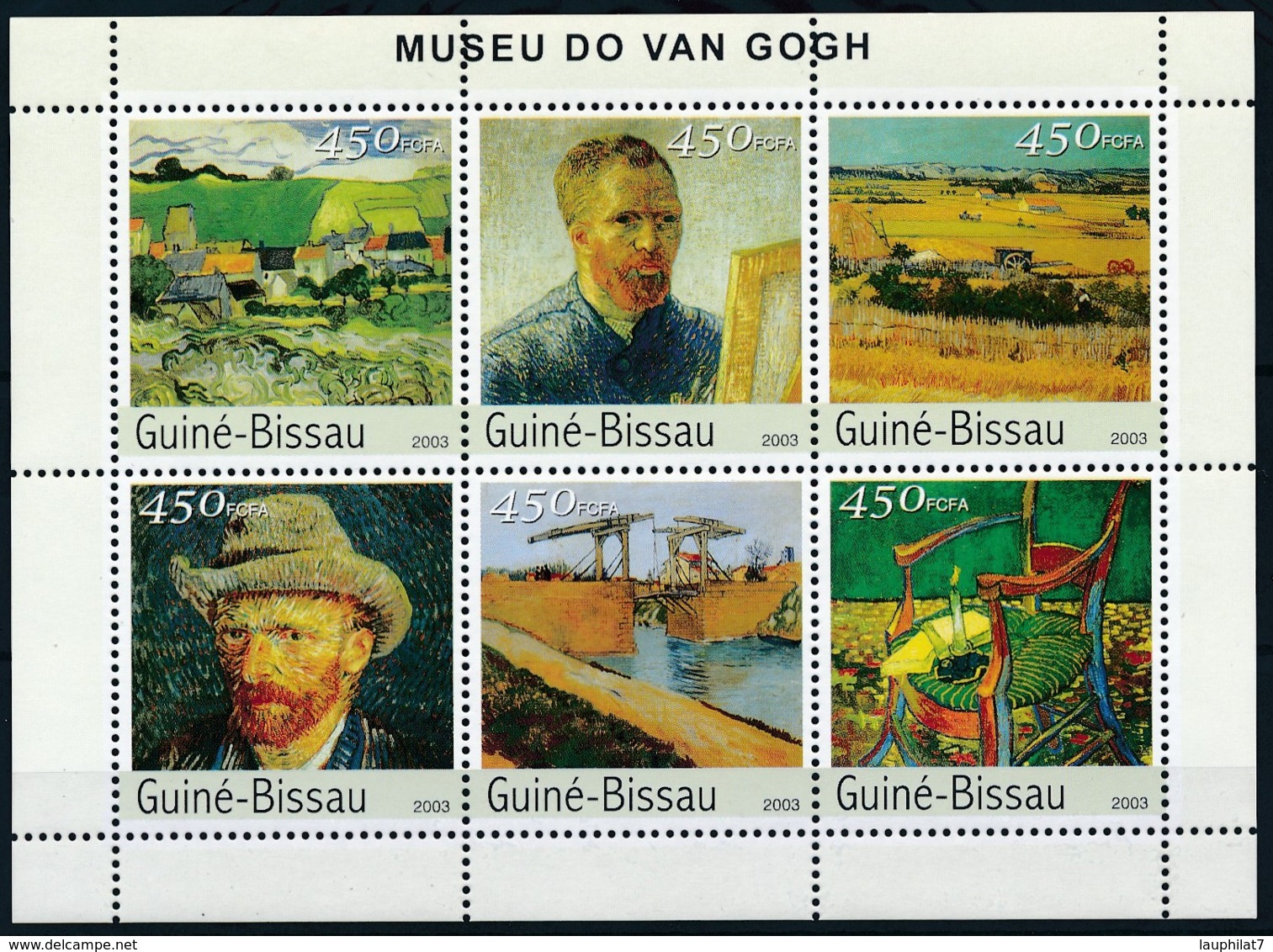 [402343]TB//**/Mnh-Guinée-Bissau 2003 - Musée De Van Gogh, Tableau - Peinture - Art - Museen