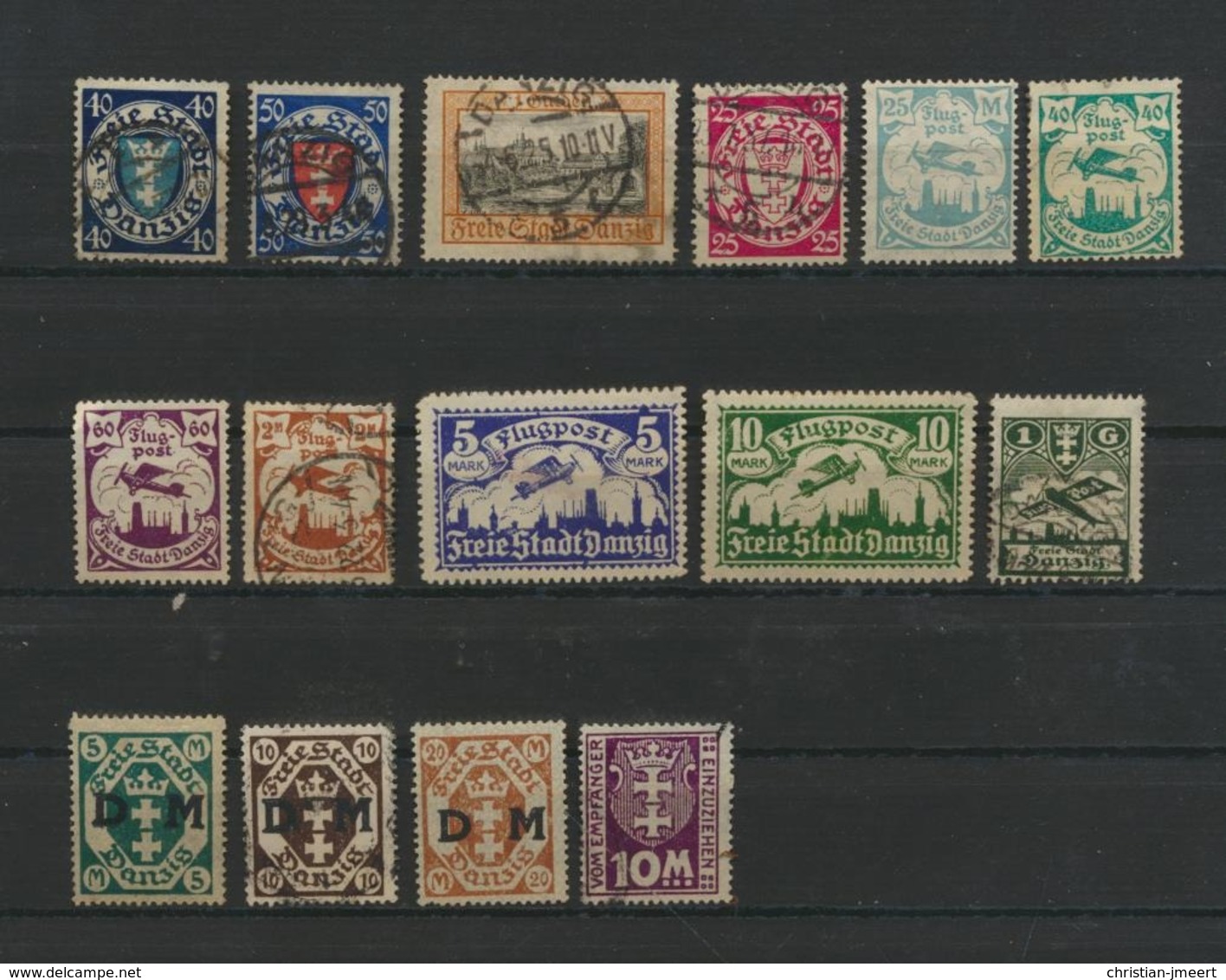 DANTZIG DANZIG  Lot De 15 Timbres - Autres & Non Classés