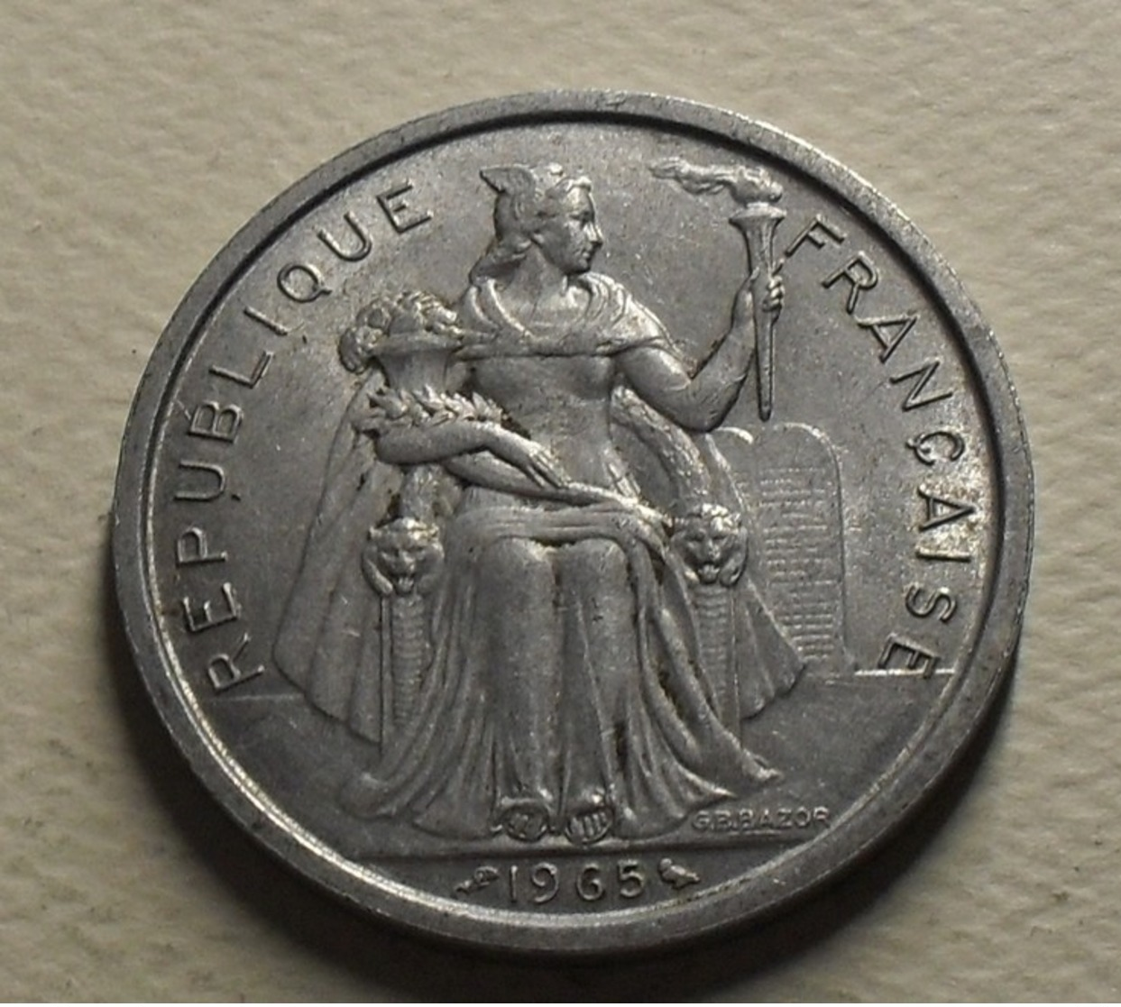 1965 - Polynésie Française - French Poynesia - 5 FRANCS - KM 4 - Polynésie Française