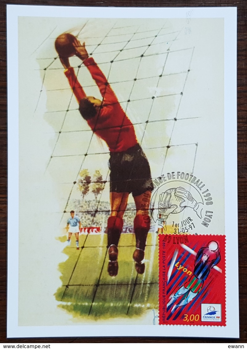 CM 1997 - YT N°3074 - COUPE DU MONDE DE FOOTBALL - LYON - 1990-1999