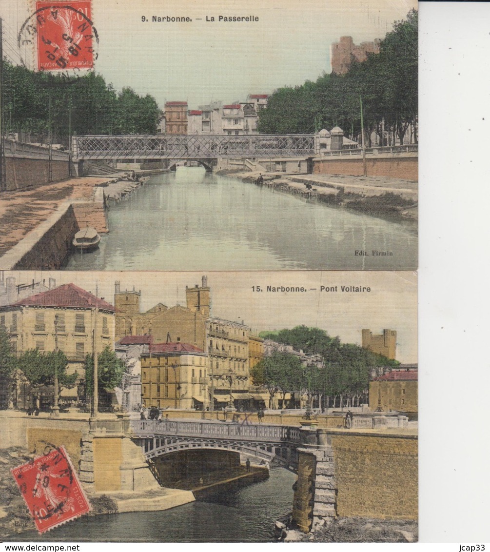 11 NARBONNE  -   LOT DE 5 CARTES  -  Ed FIRMIN  - - Narbonne