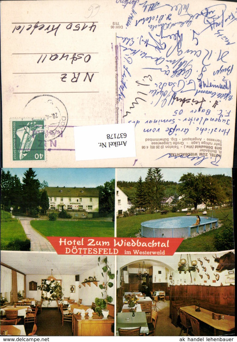 637178,Mehrbild Ak D&ouml;ttesfeld Hotel Zum Wiedbachtal - Sonstige & Ohne Zuordnung