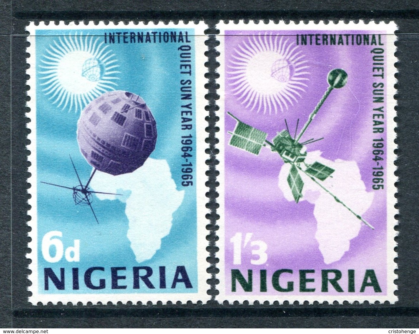 Nigeria 1965 International Quiet Sun Years Set MNH (SG 161-162) - Nigeria (1961-...)