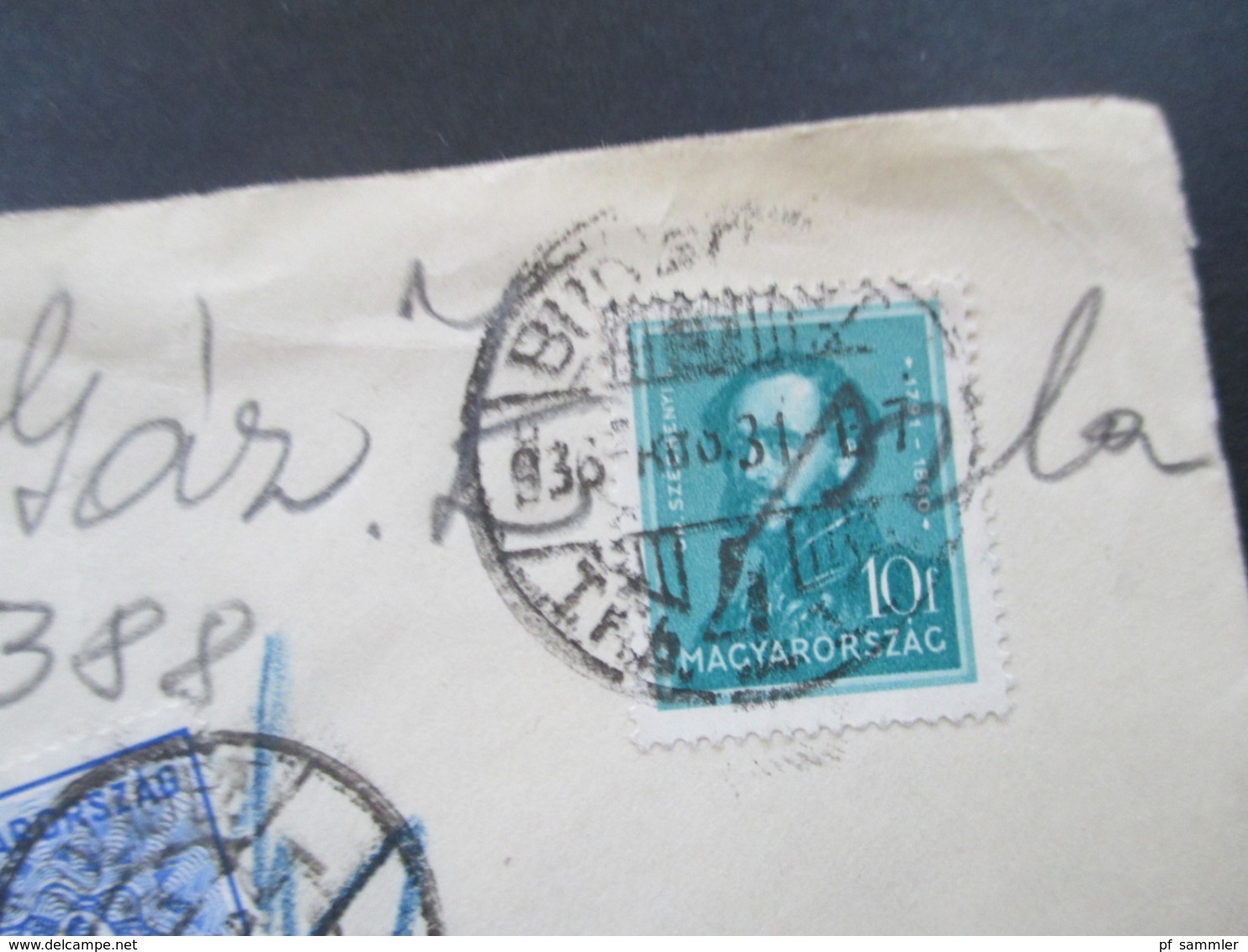 Ungarn 1936 Budapest Ortsbrief Mit Nachporto Und Portomarke T Stempel Durchgestrichen Mit Handschriftl. Vermerken - Lettres & Documents