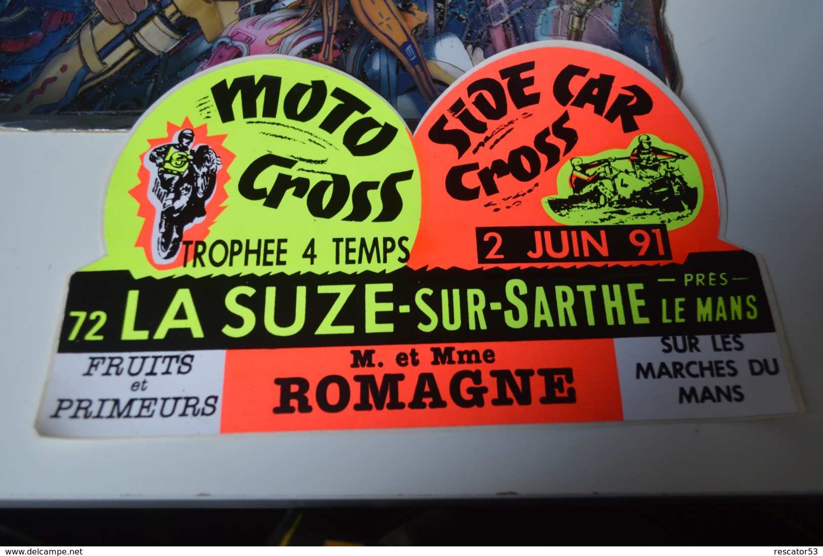 Rare Autocollant Moto Cross La Suze 1991 - Pegatinas