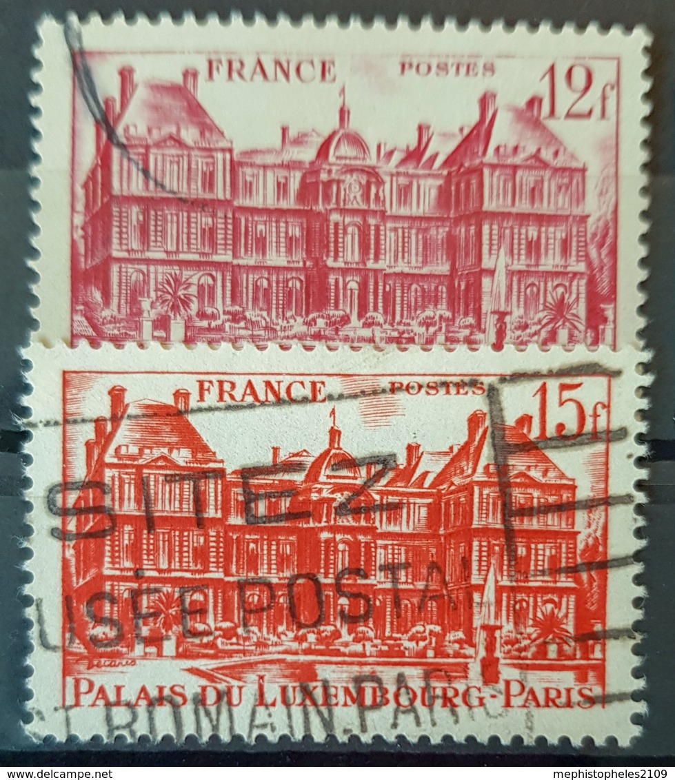 FRANCE 1948 - Canceled - YT 803, 804 - 12F 15F - Used Stamps