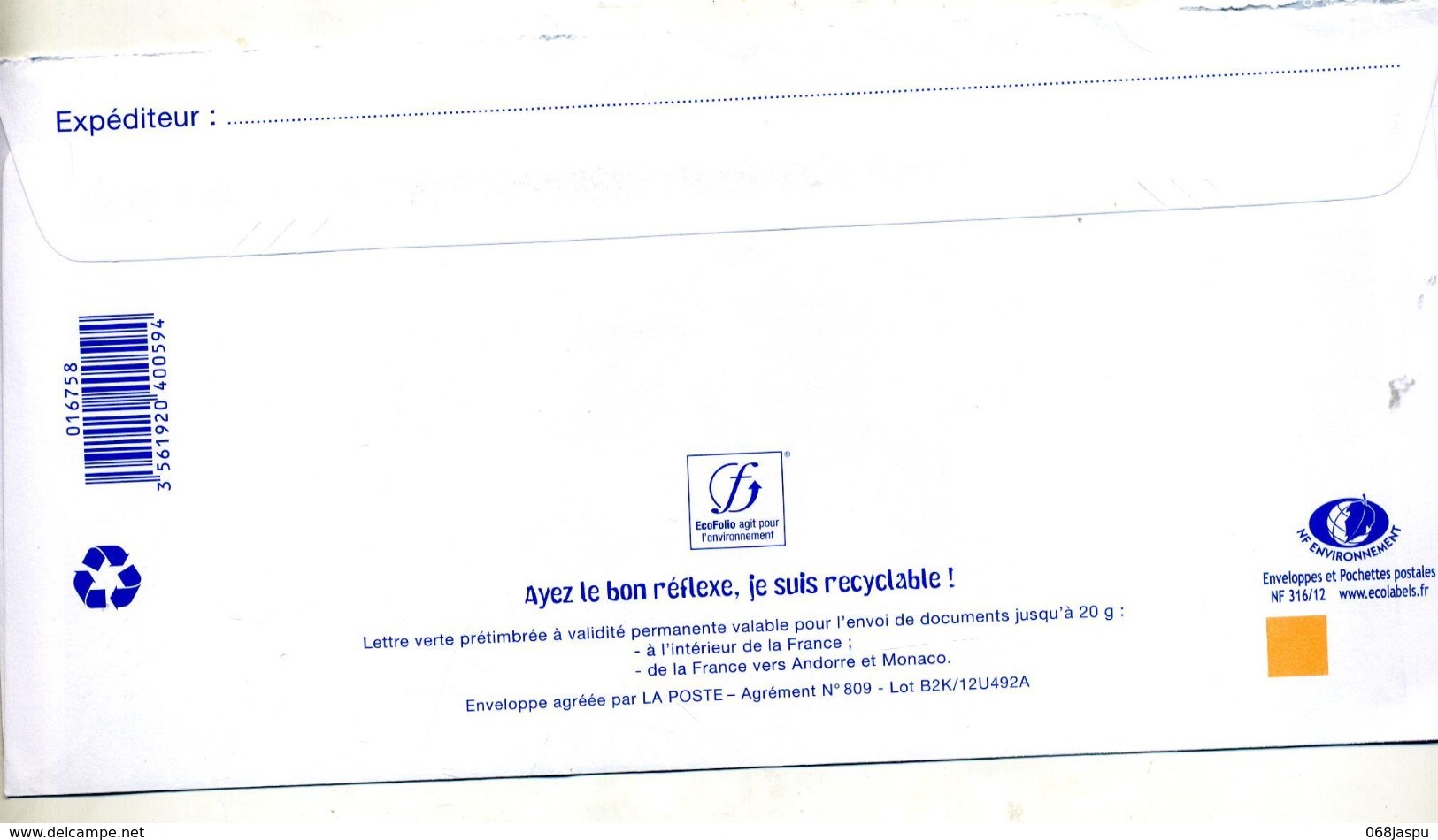 Lettre Carte Verte Flamme Chiffree Sous Code  Entete Mairie Auberive - Prêts-à-poster:  Autres (1995-...)