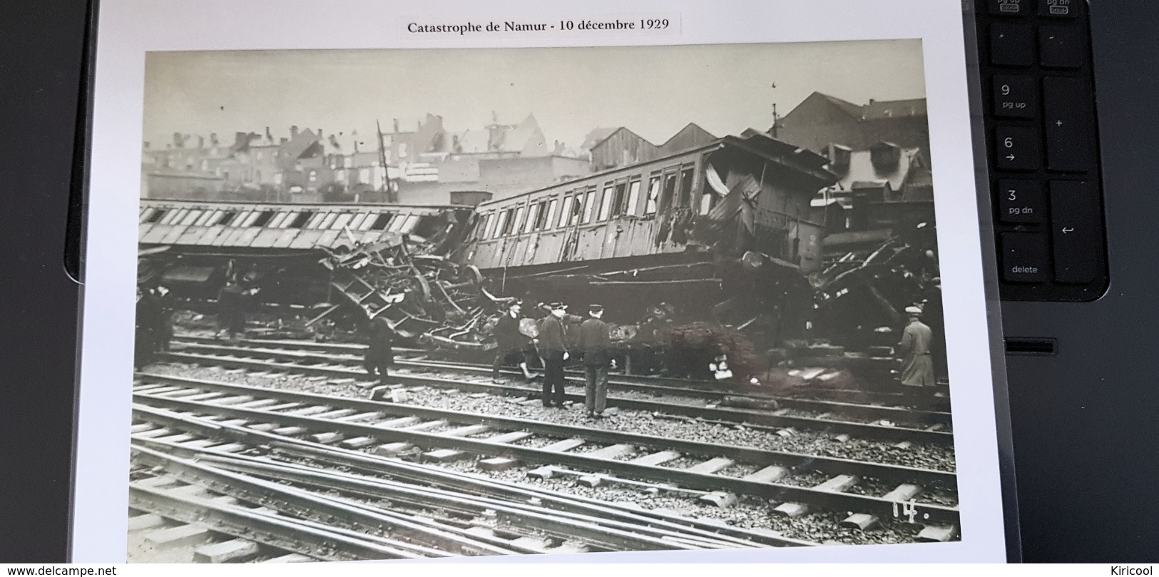 Catastrophe En Gare De Namur Le 10.12.1979 -  Plastifé A4 - Namur