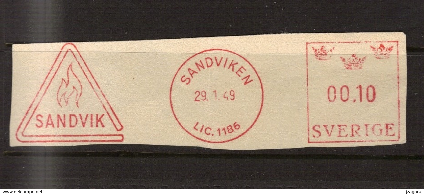 SWEDEN SUEDE SCHWEDEN 1949 PRAGMA FRAMA   AUTOMATPORTO ATM - Timbres De Distributeurs [ATM]