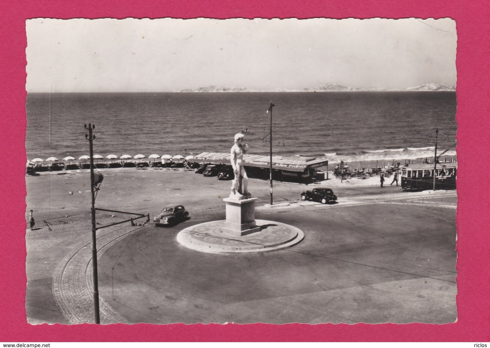 13 - MARSEILLE - ROND-POINT DE LA PLAGE - "Les Mouettes" Côté Droit- Station Des Cars - Castellane, Prado, Menpenti, Rouet