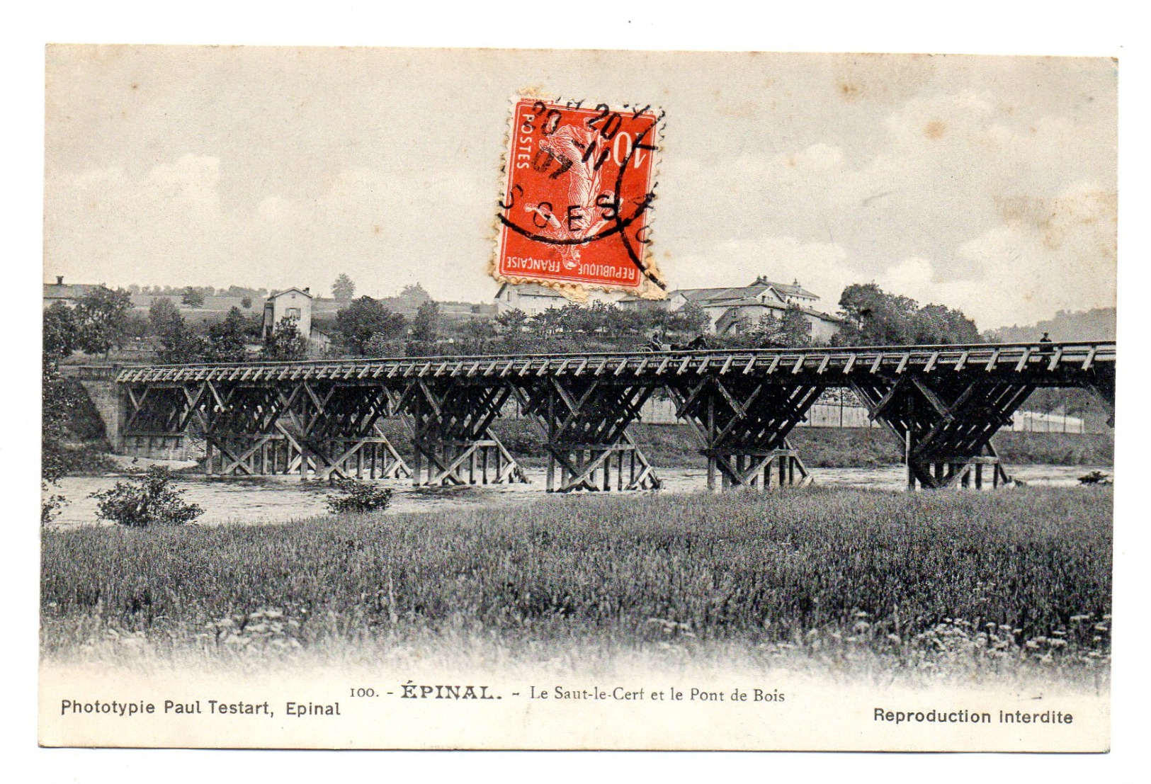 Epinal Le Saut Le Cerf Et Le Pont De Bois - Epinal