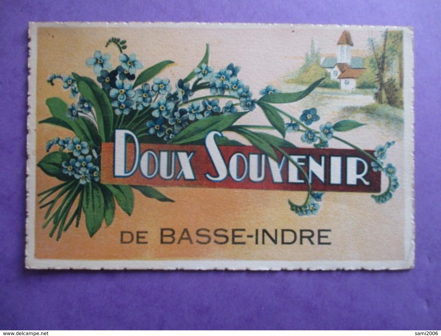 CPA 44 FANTAISIE DOUX SOUVENIR DE BASSE INDRE - Basse-Indre