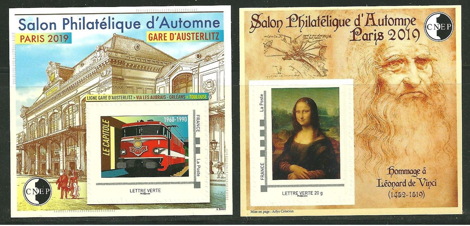 CNEP N° 81 Et 82 Salon Paris Automne 2019 Gare Austerlitz Et Jonconde - CNEP