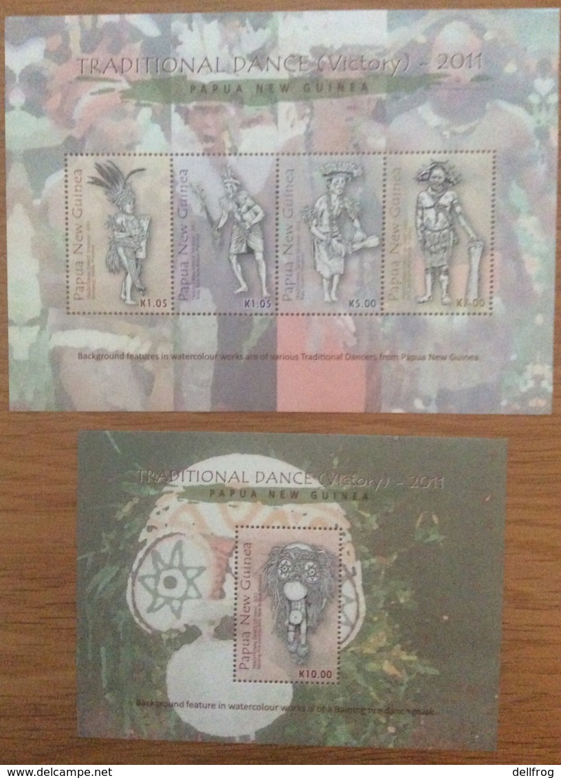 Papua New Guinea-2011 Traditional Dancing Minisheets MNH - Papua-Neuguinea