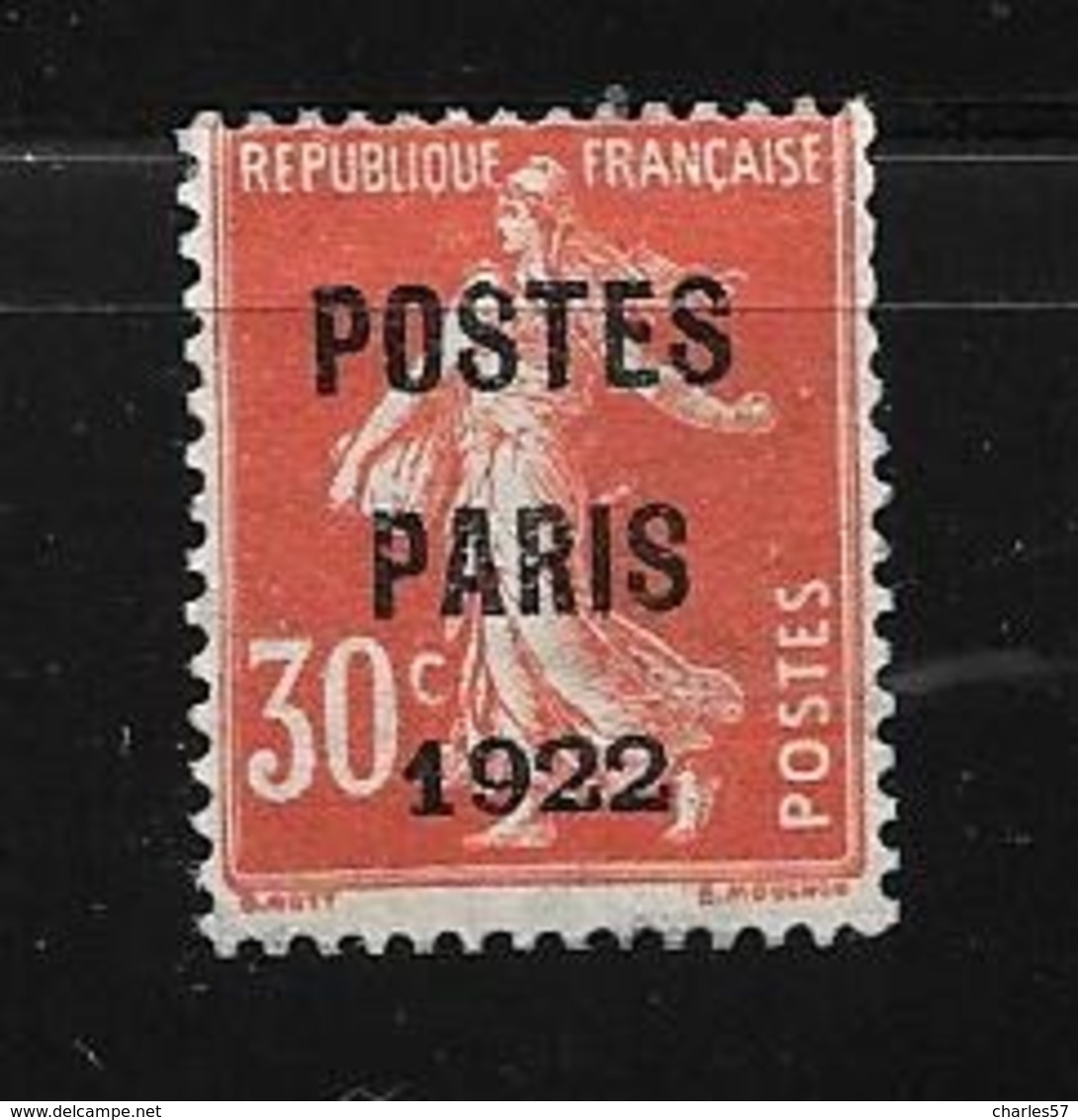 France:Pré N°32 Sans Gomme - 1893-1947