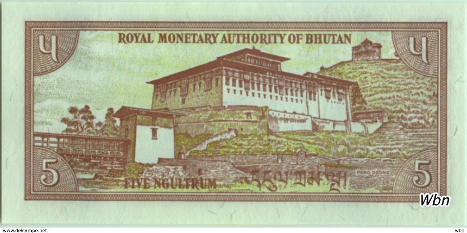 Bhutan 5 Ngultrum (P14) -UNC- - Bhoutan