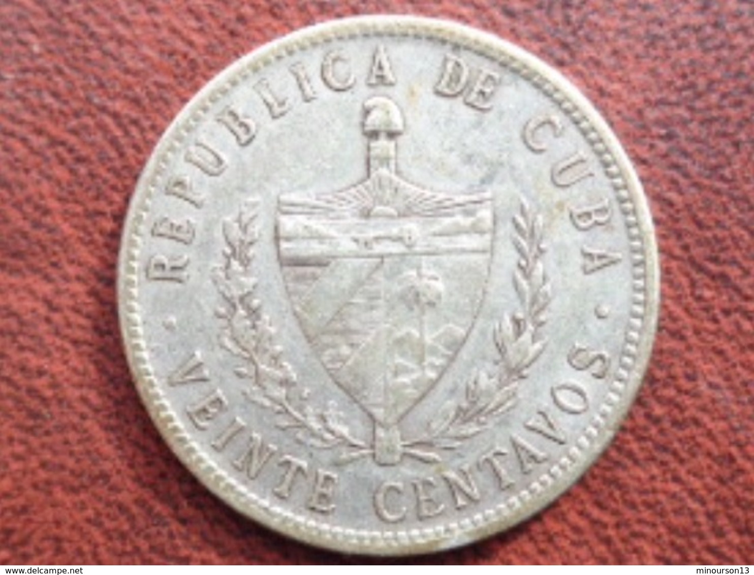 CUBA : SUPERBE 20 CENTAVOS ARGENT 1920 - Cuba