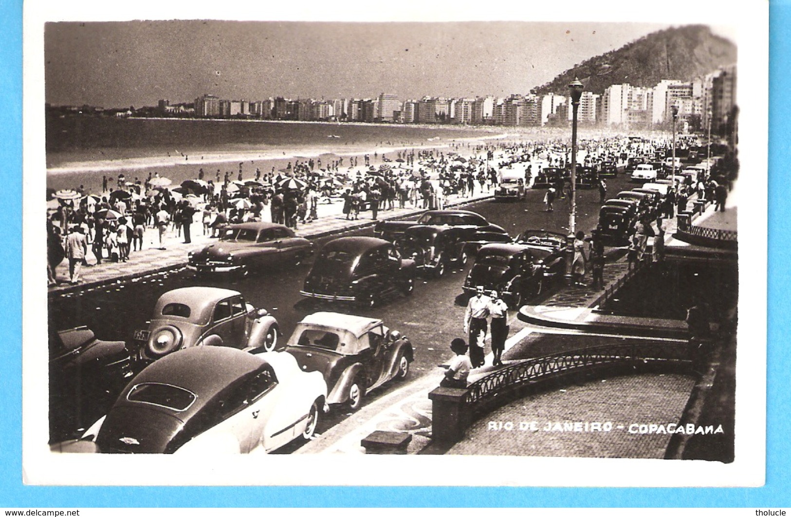 Brasil-Brésil-Rio De Janeiro-Copacabana-+/-1950-Oldtimer-Vintage Cars-Vieilles Voitures-Edic.Wessel-Carte Photo - Copacabana