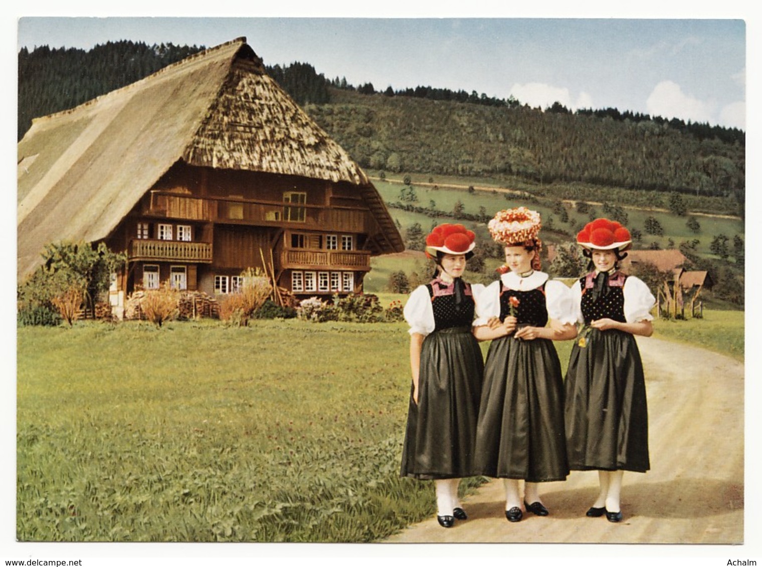 Schwarzwälder Trachtenmädchen - Vogtsbauernhof Im Gutachtal Im Schwarzwald - 1959 - Gutach (Schwarzwaldbahn)