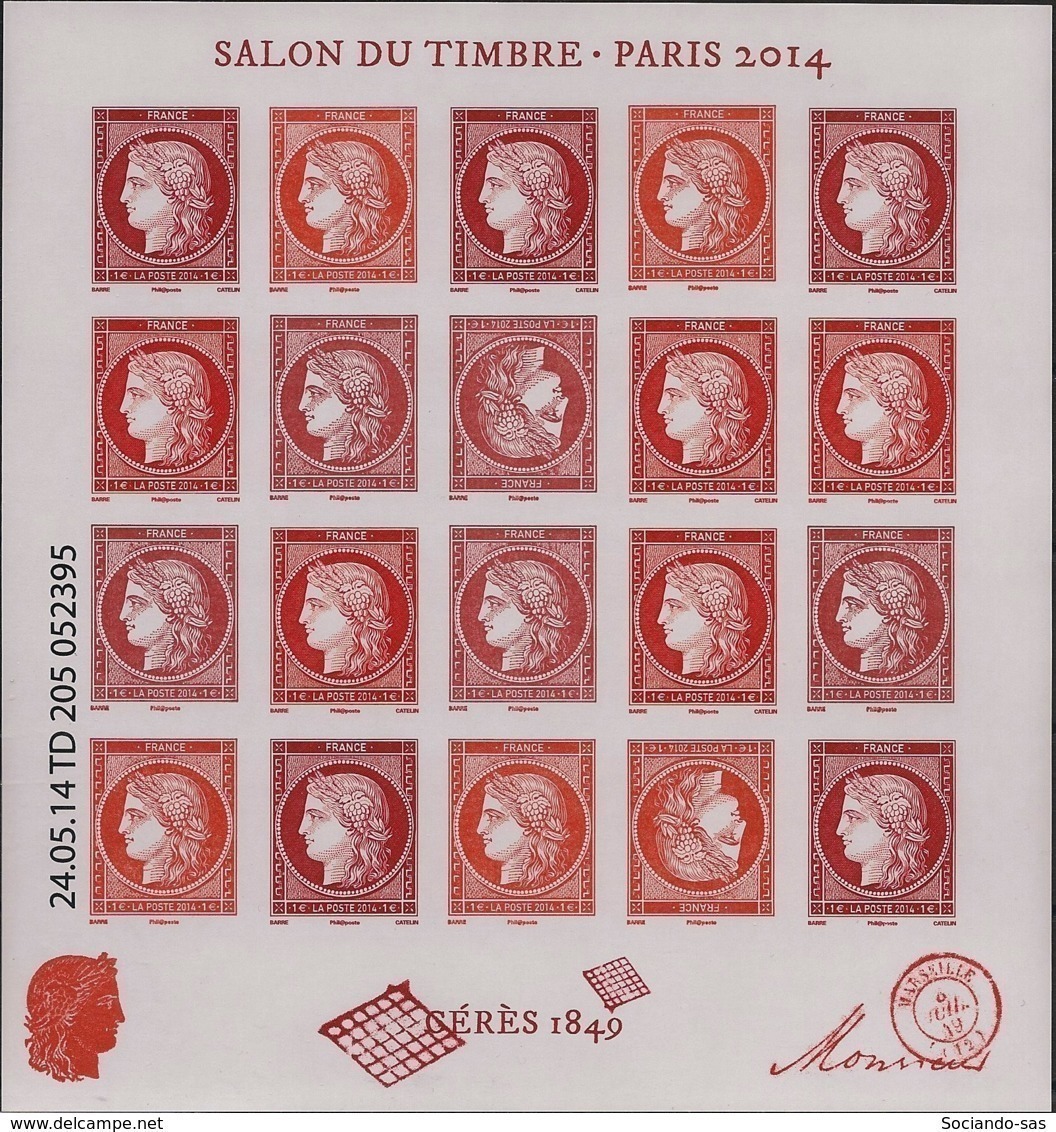 France - 2014 - N° Yv. F4871 - Bloc Cérès - Salon Du Timbre - Neuf Luxe ** / MNH / Postfrisch - Ongebruikt