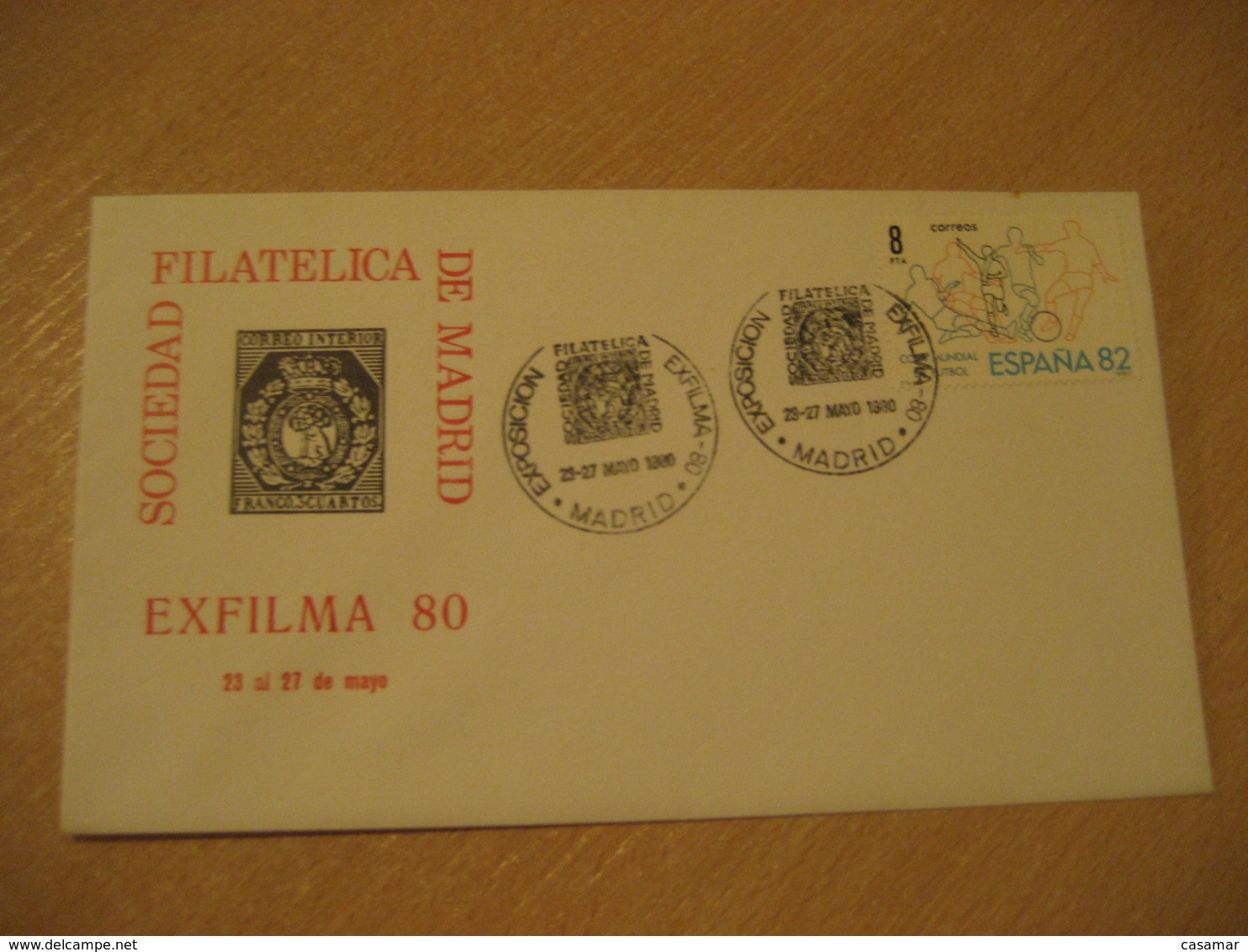 MADRID 1980 Exfilma Coat Of Arms Heraldry Cancel Cover SPAIN - Buste