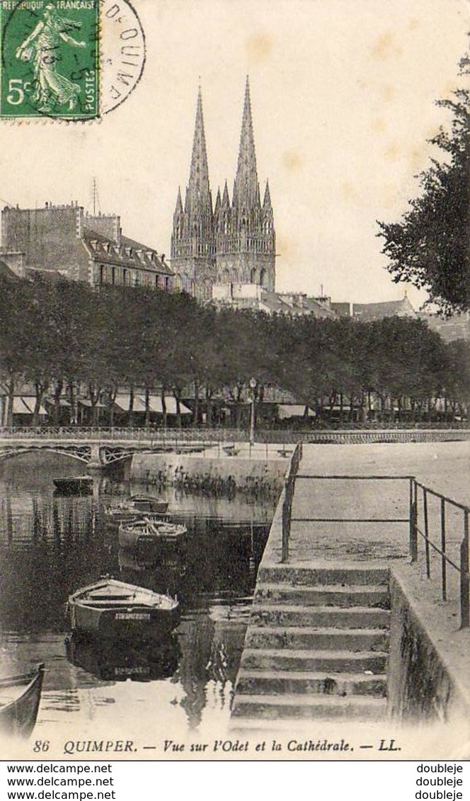 D29  QUIMPER  Vue Sur L' Odet Et La Cathédrale  ..... - Quimper