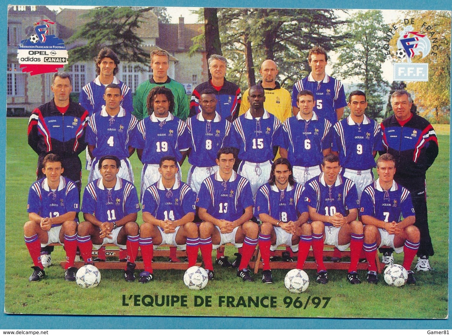 FOOTBALL - L'EQUIPE DE FRANCE 96 / 97 - Football