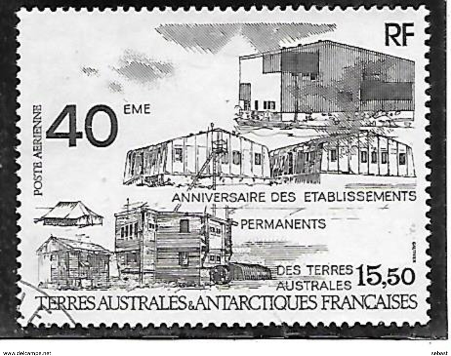 TIMBRE OBLITERE DES TAAF DE 1989 N° YVERT PA 104 - Used Stamps