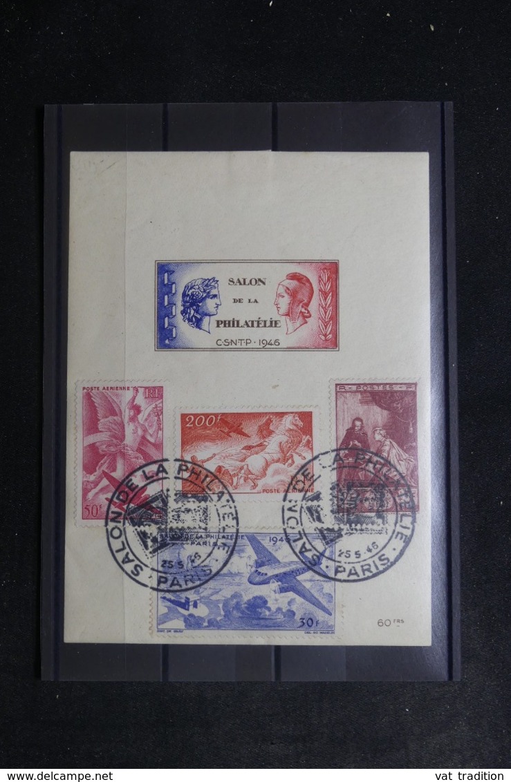 FRANCE - Bloc Précurseur De La CNEP Avec Affranchissement Du Salon Philatélique De Paris En 1946 - L 46336 - CNEP