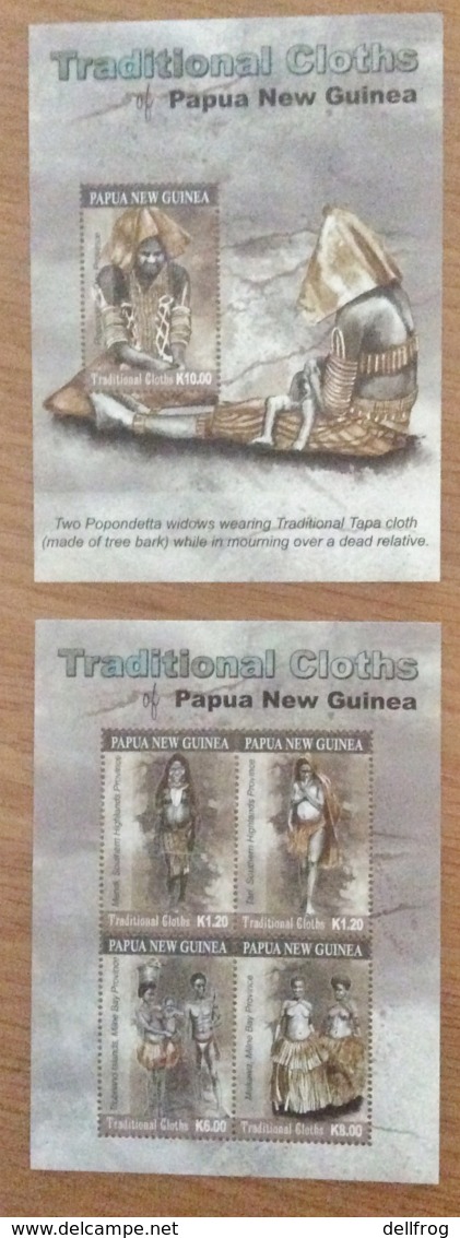 Papua New Guinea-2013 Traditional Cloths 2 Minisheets  MNH - Papua New Guinea