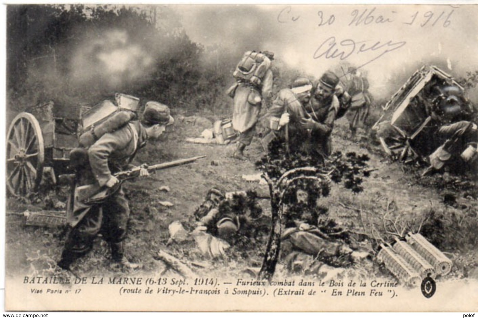 Bataille De La Marne (6, 13 Sep. 1914) Furiux Combat Dans Le Bois De LA CERTINE   (117667) - War 1914-18