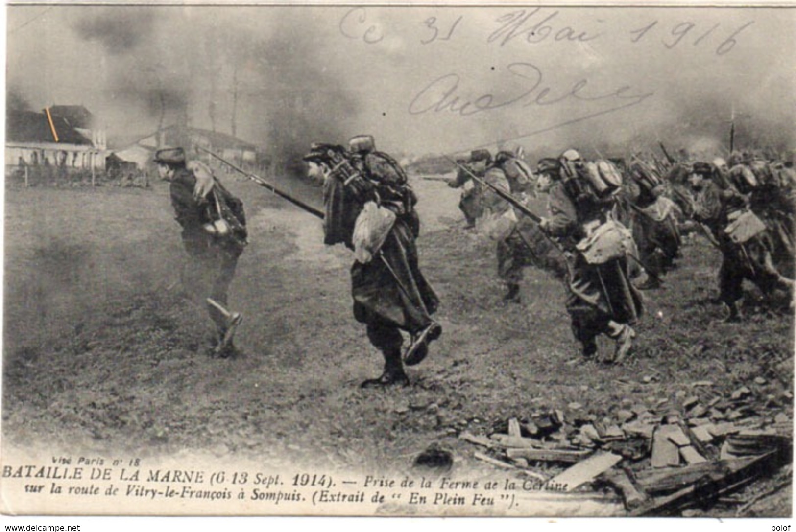 Bataille De La Marne (6, 13 Sep. 1914) Prise De La Ferme De LA CERTINE   (117668) - Guerre 1914-18