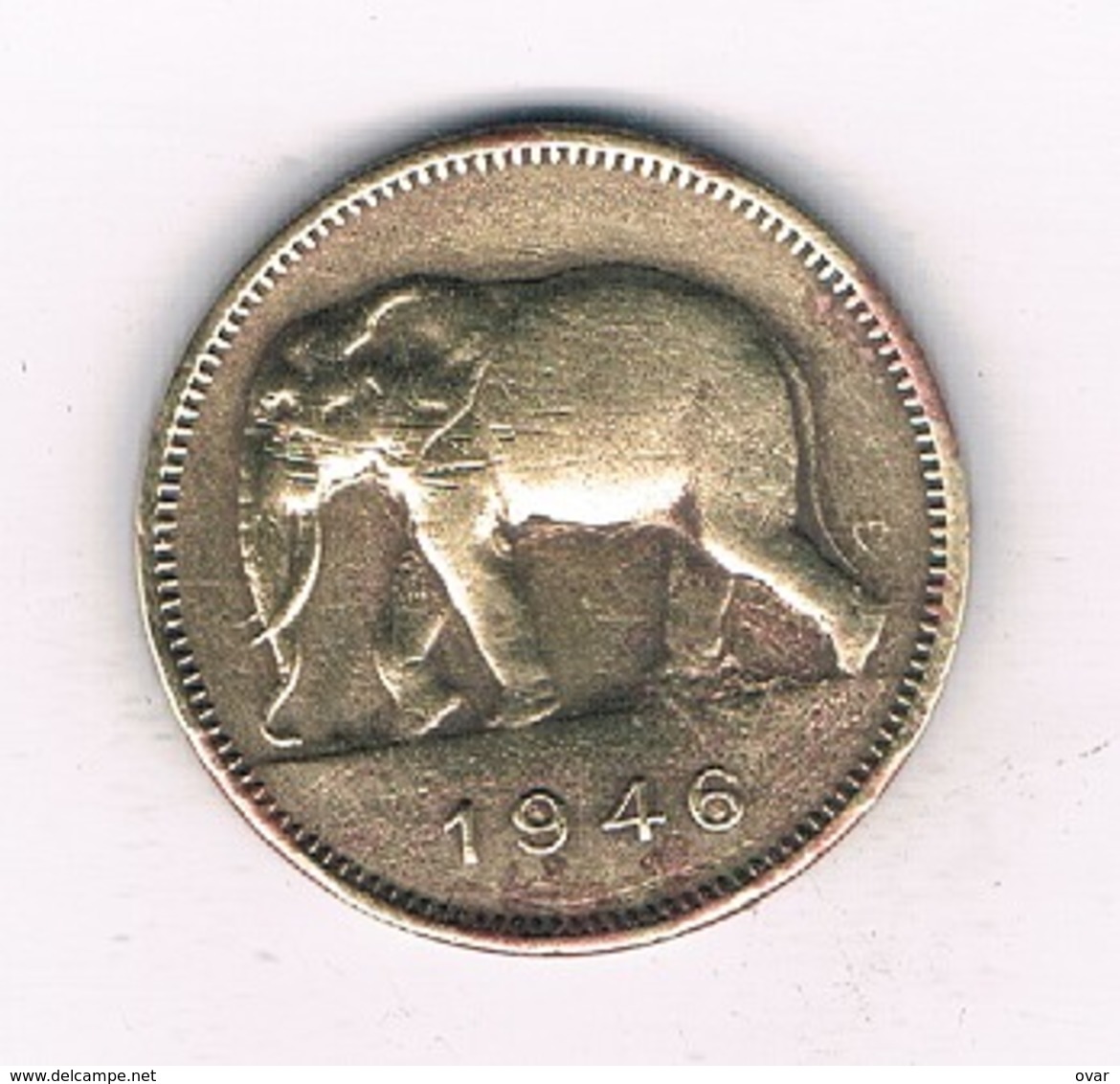 2 FRANC 1946 BELGISCH CONGO /8479/ - 1945-1951: Regentschap