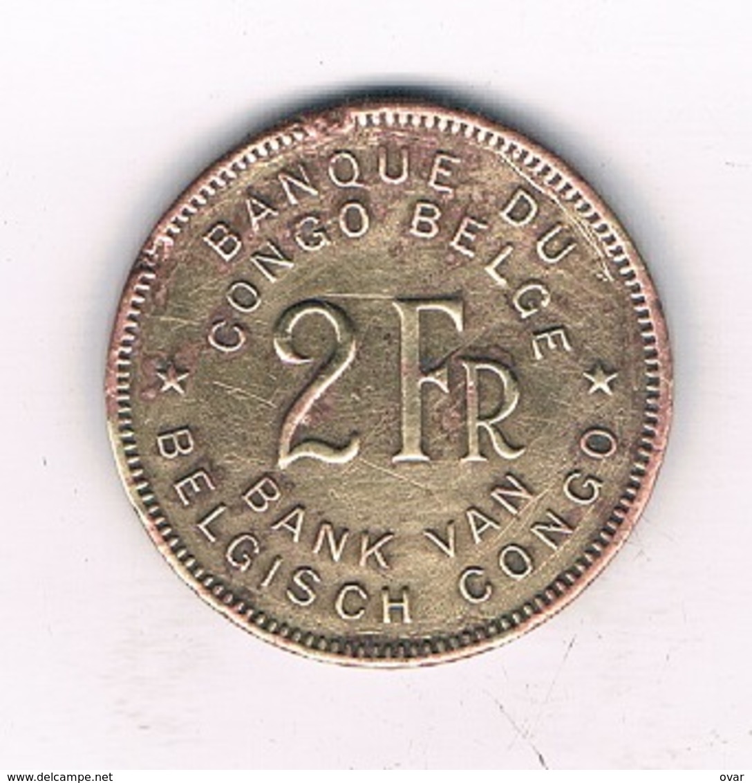 2 FRANC 1946 BELGISCH CONGO /8479/ - 1945-1951: Regentschap